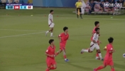 少年拉满弓!何思凡左路兜射死角破门,U17国足1-0卡塔尔
